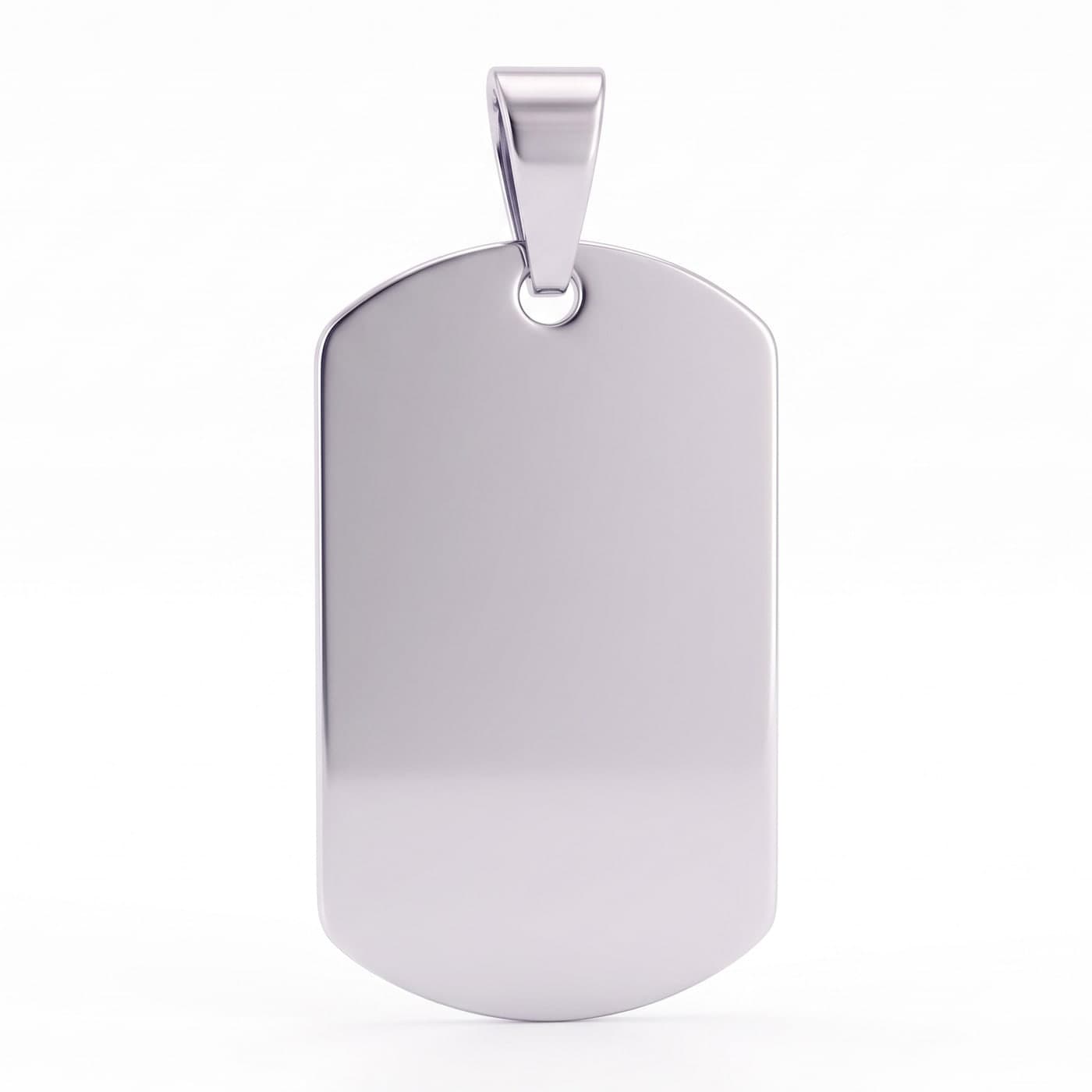 Military Tag Necklace — Silver