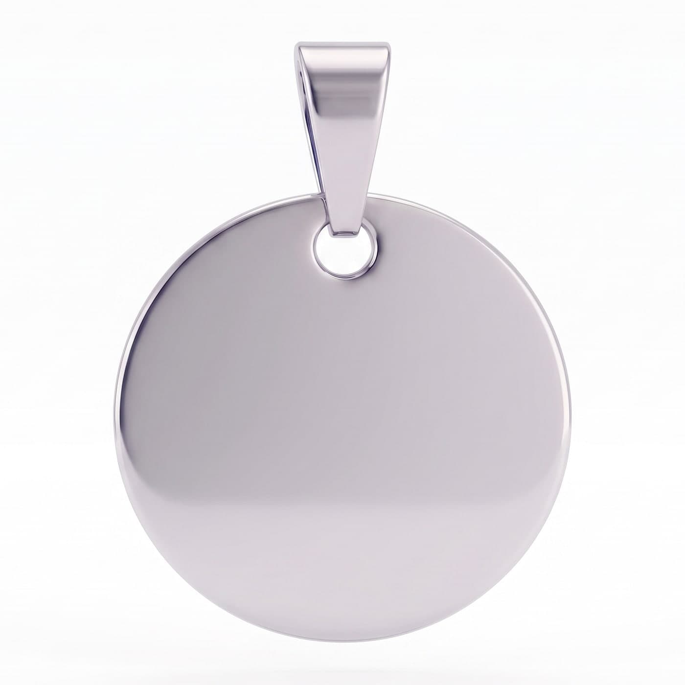 Round Medallion — Silver